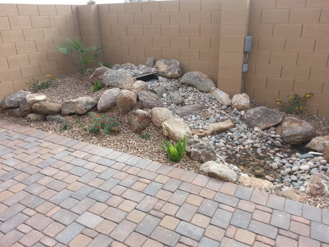 rock skills backyard front yard hardscapes softscapes